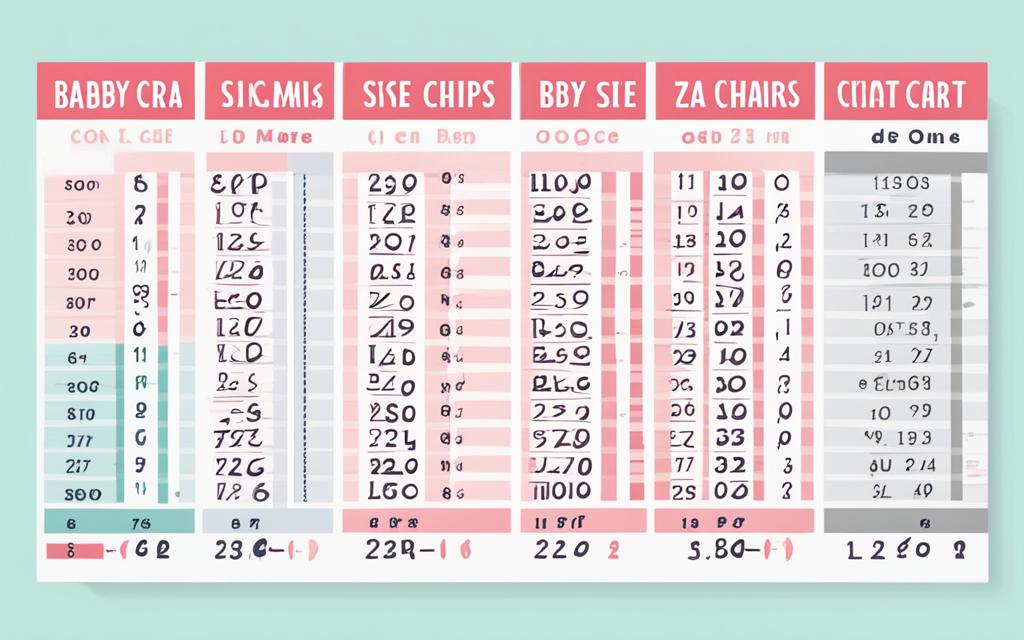 baby clothing size chart