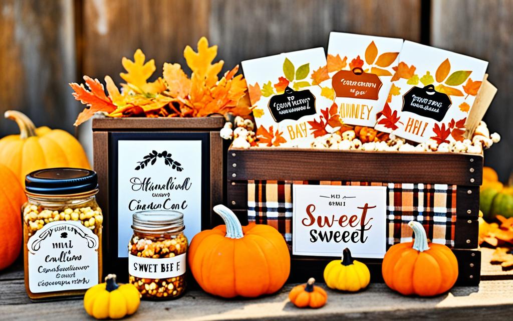 fall baby shower favors